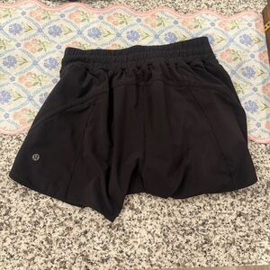 lululemon athletica Black Women's Athletic Shorts with Elastic Waist